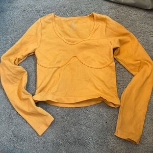 Orange Long Sleeve Women's Top